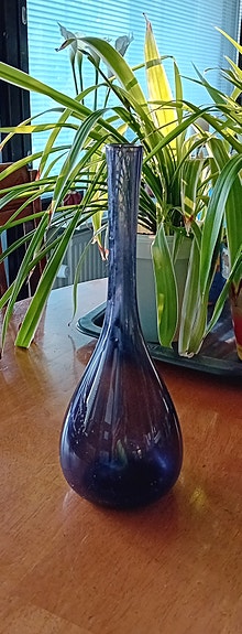 Violetti maljakko lamppumaljakko sipulimaljakko vintage