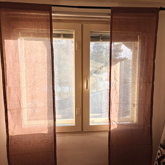 Kaakaon ruskeat paneeliverhot 2kpl