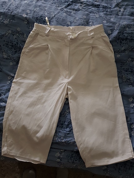 Valkoiset puuvillashortsit, shortsit S/36
