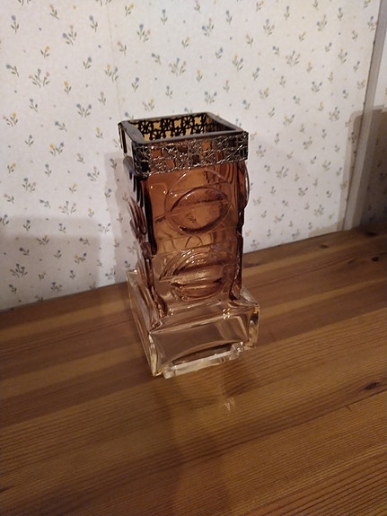Pentti Sarpaneva ruskea Pitsi maljakko