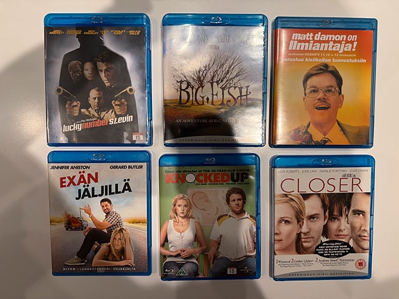 Blu-ray elokuvia