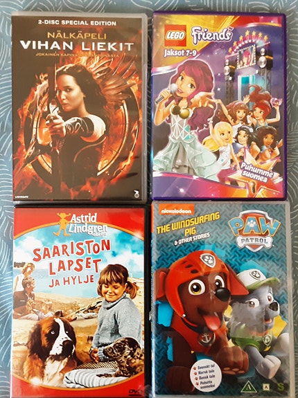 Lasten ja nuorten leffat, dvd, 7