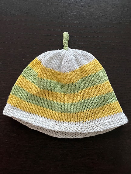 Vauvan neulottu kesäpipo, DIY, koko 36