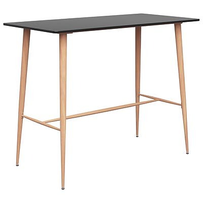 vidaXL Baaripöytä musta 120x60x105 cm(sku248146