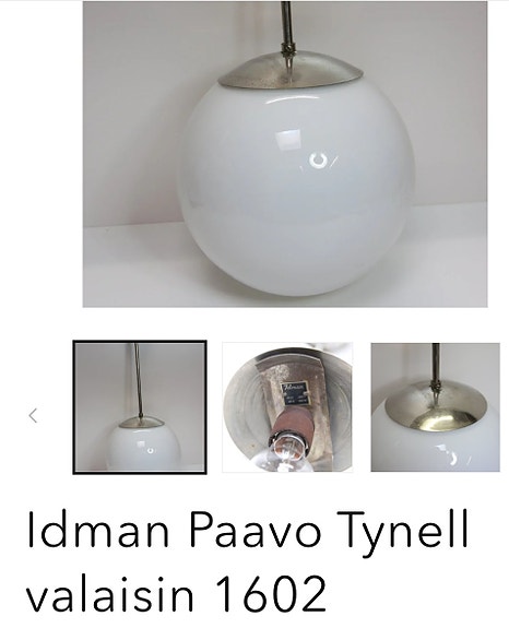 Idman Paavo Tynell Riippuvalaisin Valkoinen Metalli