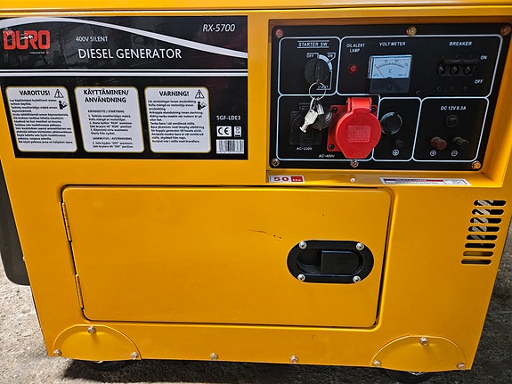 Duro diesel 5,7kw generaattori