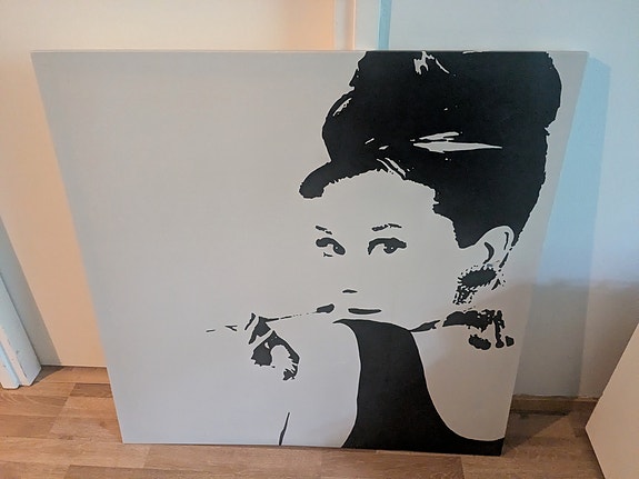 Audrey Hepburn kanvas taulu