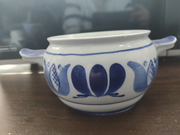 Arabia Olga Osol BLUE LAUREL sokeriastia