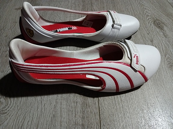 Y2K Puma Ferrari 36/23cm nahka ballerinat (harvinaiset!)
