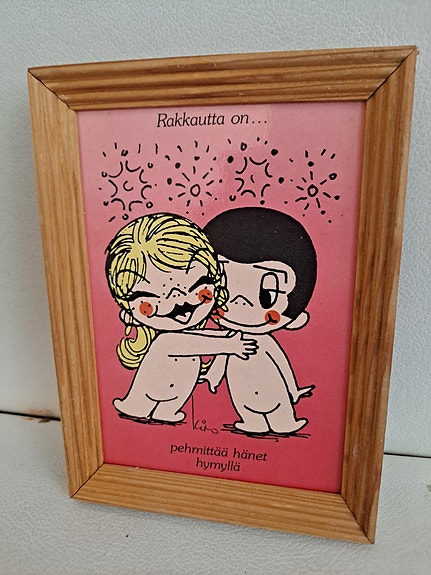 Puinen Kehys Seinäkyltti Lastenkuvalla