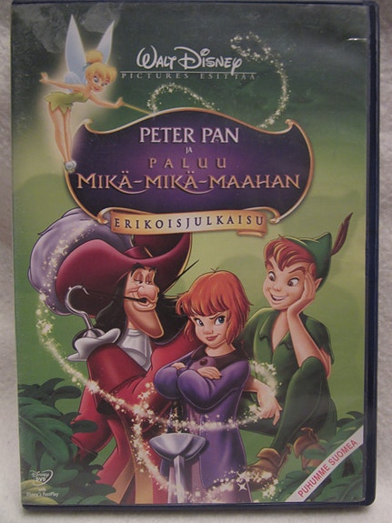 Peter Pan ja paluu Mikä-mikä-maahan dvd
