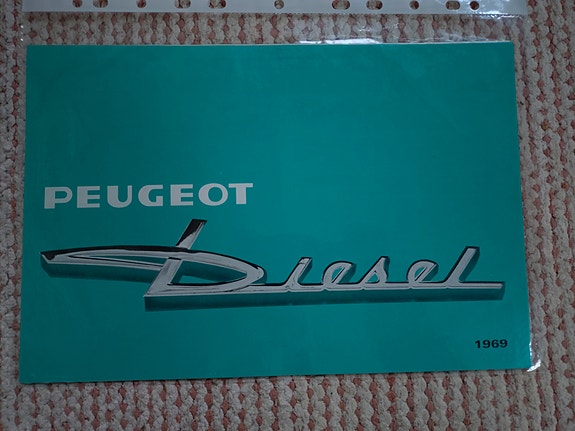 Peugeot Diesel mallit 1969 myyntiesite
