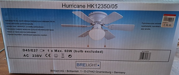 HURRICANE kattovalaisin