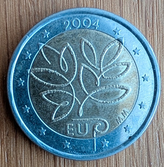 2 euron erikoisraha 2004 Suomi "risuraha"