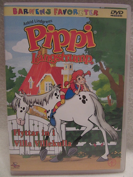 Peppi Pitkätossu muuttaa Huvikumpuun dvd