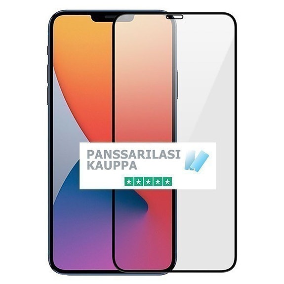 IPhone koko näytön 5D panssarilasi - TAKUU