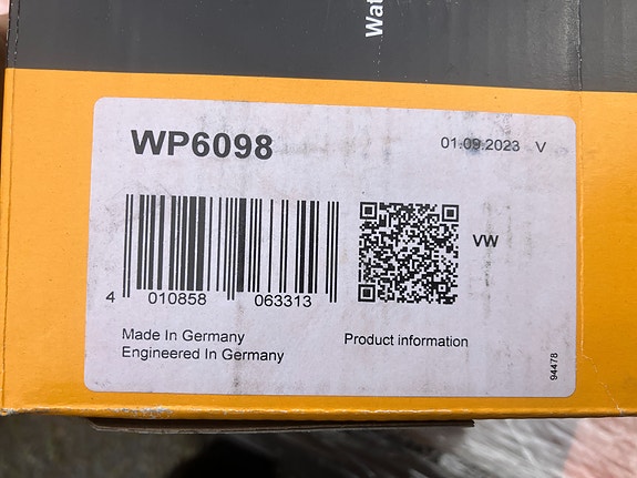 Audi/VW/Seat/Skoda 1.6/2.0TDi Vesipumppu Continental 13-