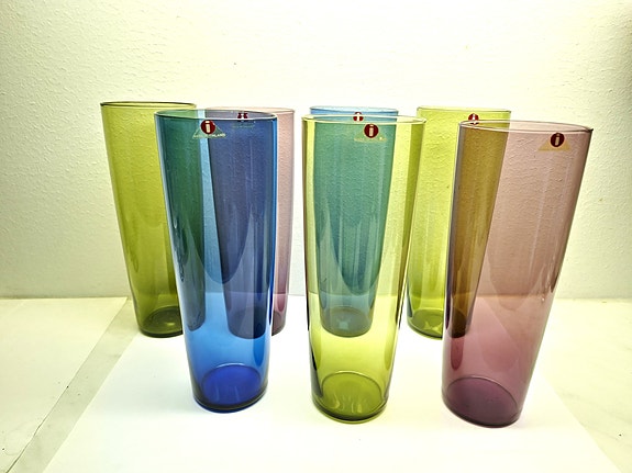 Tapio Wirkkala mehulasit 7 kpl, malli 2204, Iittala