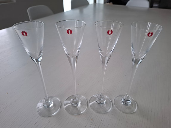 Iittala Aurora snapsilasi 4kpl