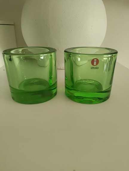 Iittala Kivi tuikkulyhdyt, vihreä – 2 kpl