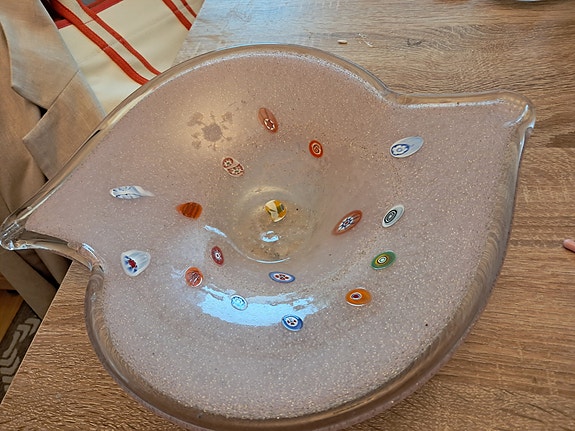 Iso Murano lasi millefiori malja