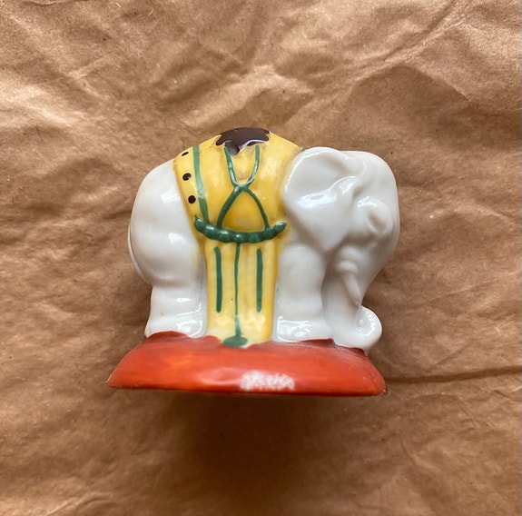 Vintage Koriste Norsu Elefantti, 4cm
