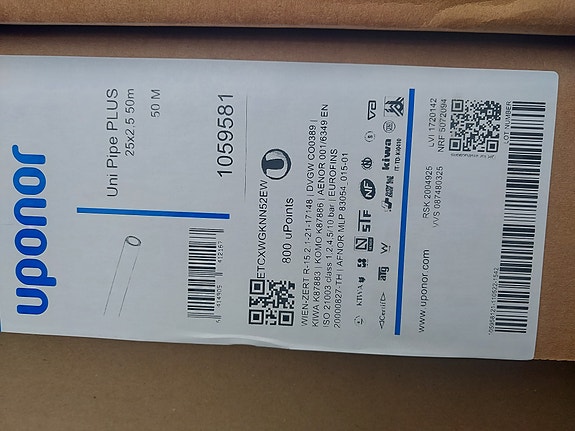 Uponor Unipipe PLUS 25x2.5 50metriä komposiittiputki