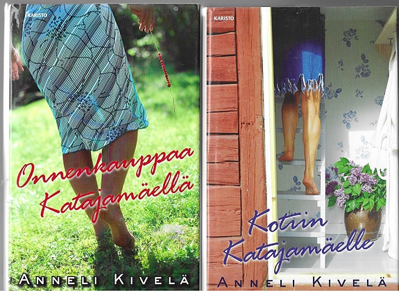 Anneli Kivelän Katajamäki-sarjan 17 teosta.