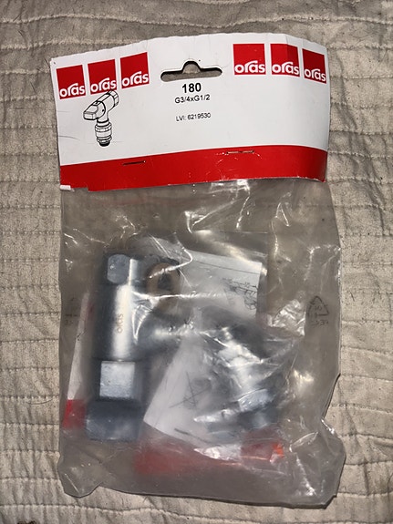PESUKONEVENTTIILI ORAS 180 IMUSUOJALLA 3/4×1/2
