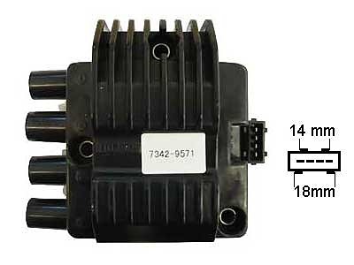 Sytytyspuola OPEL mm. Astra F/G, Corsa A/B, Kadett E, Tigra, Vectra A/B/C
