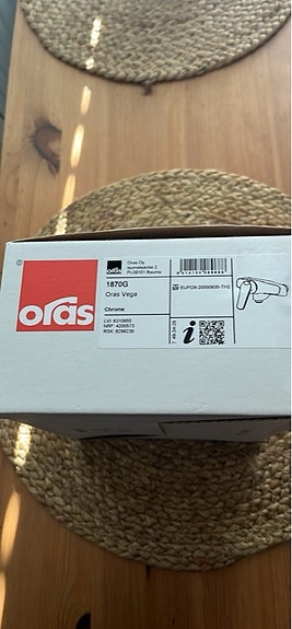 ORAS suihkuhana 1870G Vega G3