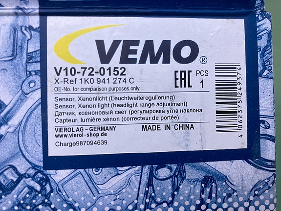 Audi/VW/Seat/Skoda Xenon Tasoanturi 03-