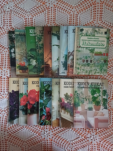 Vintage, Kodin kukat, 15kpl sarja+ylim. hakemisto, WSOY