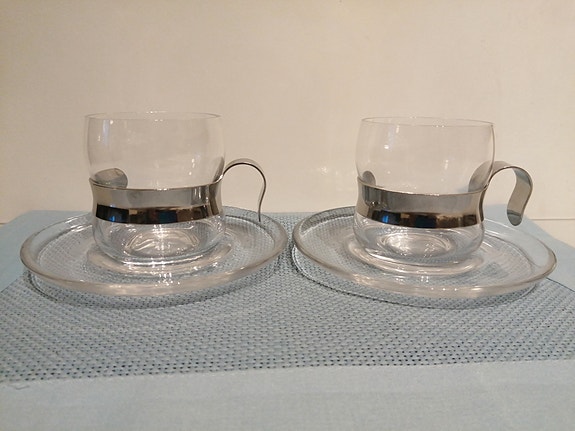 Iittala Paula lasi+lautanen