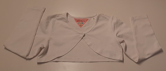S.Oliver, valkoinen bolero 128/134cm