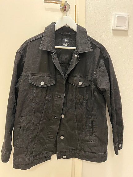 Musta Farkkutakki/ Black Denim Jacket