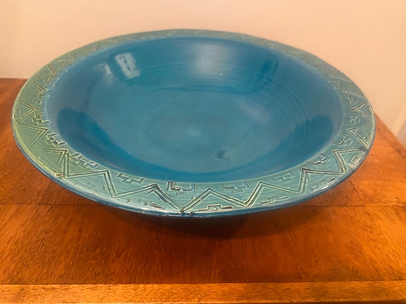 Blue ceramic vati/kulho