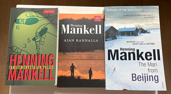 Henning Mankell pokkarit suomi/eng