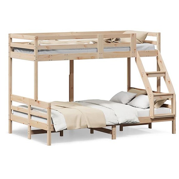 vidaXL Kerrossänky 80x200/120x200 cm täysi mänty(sku3207177