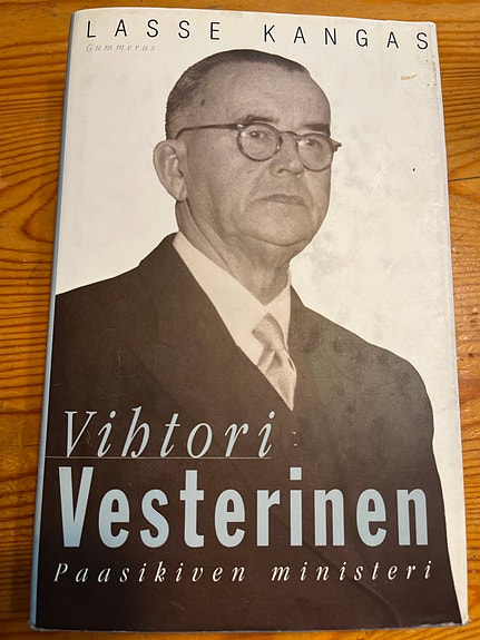 Vihrori Vesterinen Paasikiven ministeri