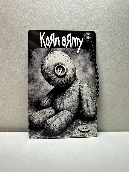 KoRn army born to be a freak tekstillä alumiini kortti riipus koriste