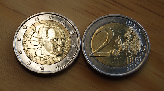 Suomi 2 € 2020 Väinö Linna 100 vuotta UNC