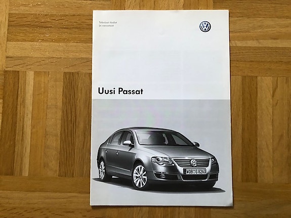 Esite Volkswagen Passat B6 2005 tekniset tiedot ja varusteet