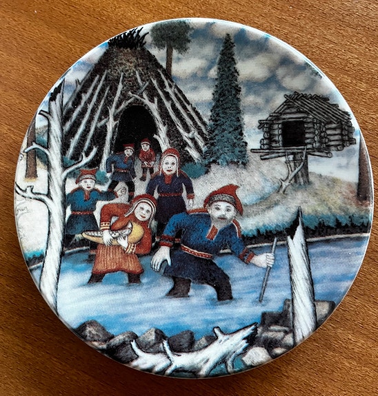 Puron ylitys pieni seinälautanen