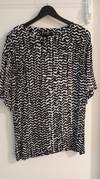 Marimekko mustavalkoinen paita/tunika