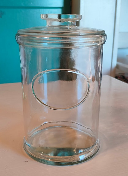 Riihimäen Lasi Kotilasi kirkas purkki + kansi , iso