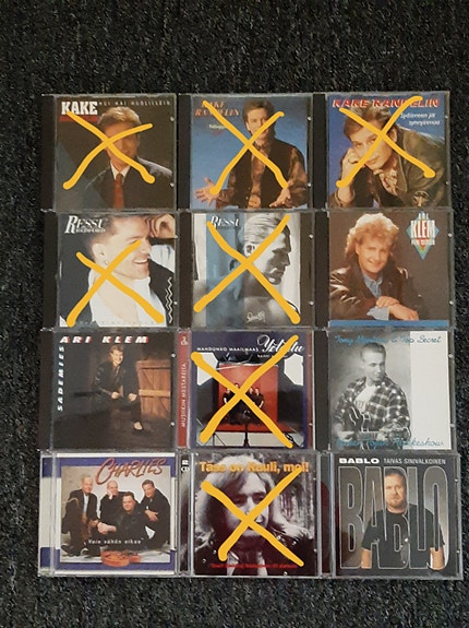 Kotimaisia cd-levyjä