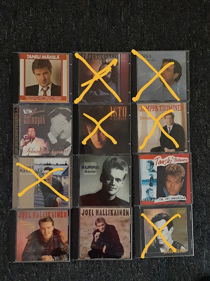 Kotimaisia cd-levyjä