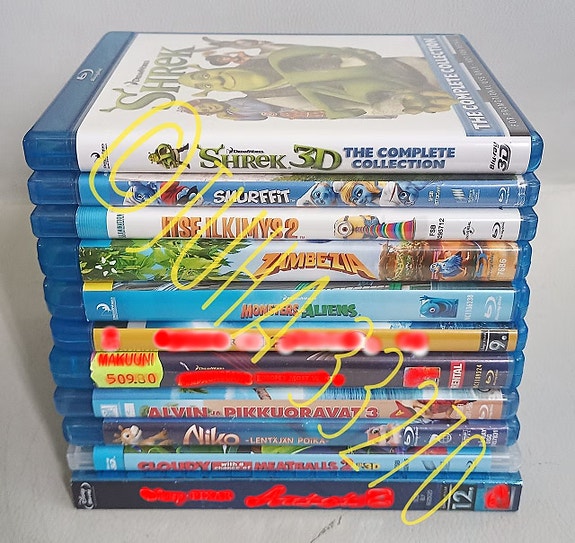 Piirrettyjä Blu ray