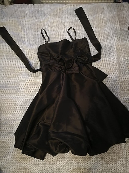 Juhlamekkoja S/36/34/XS pellavahousut toppi ruskea